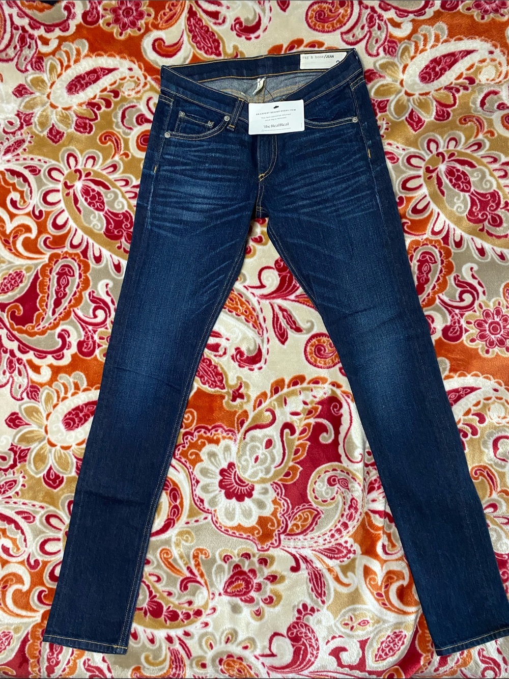 rag & bone Dark Indigo Skinny Jeans